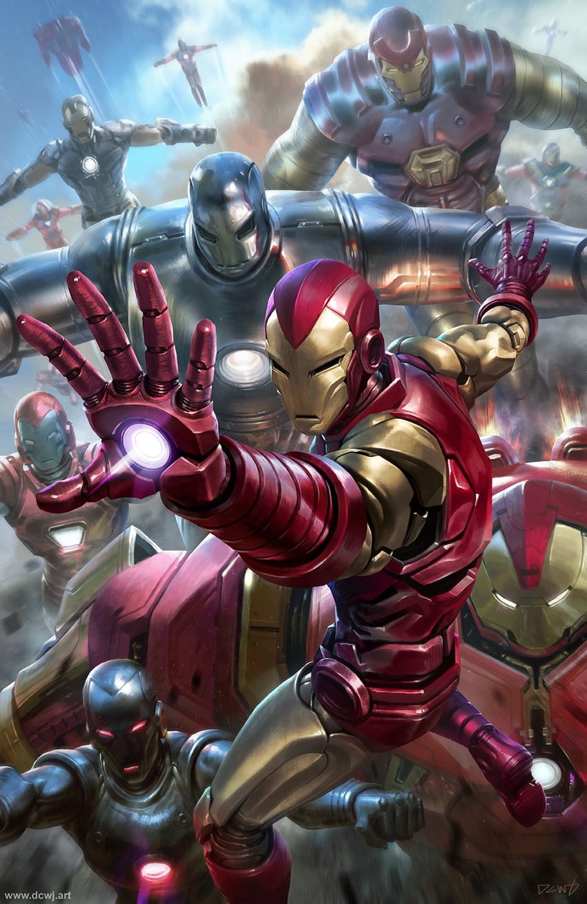 iron man (marvel and 1 more) drawn by dcwj