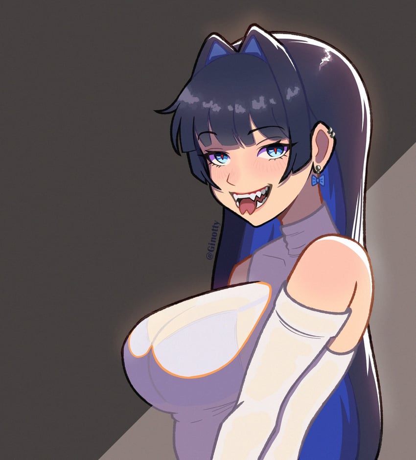 ouro kronii (hololive and 1 more) drawn by ginotty