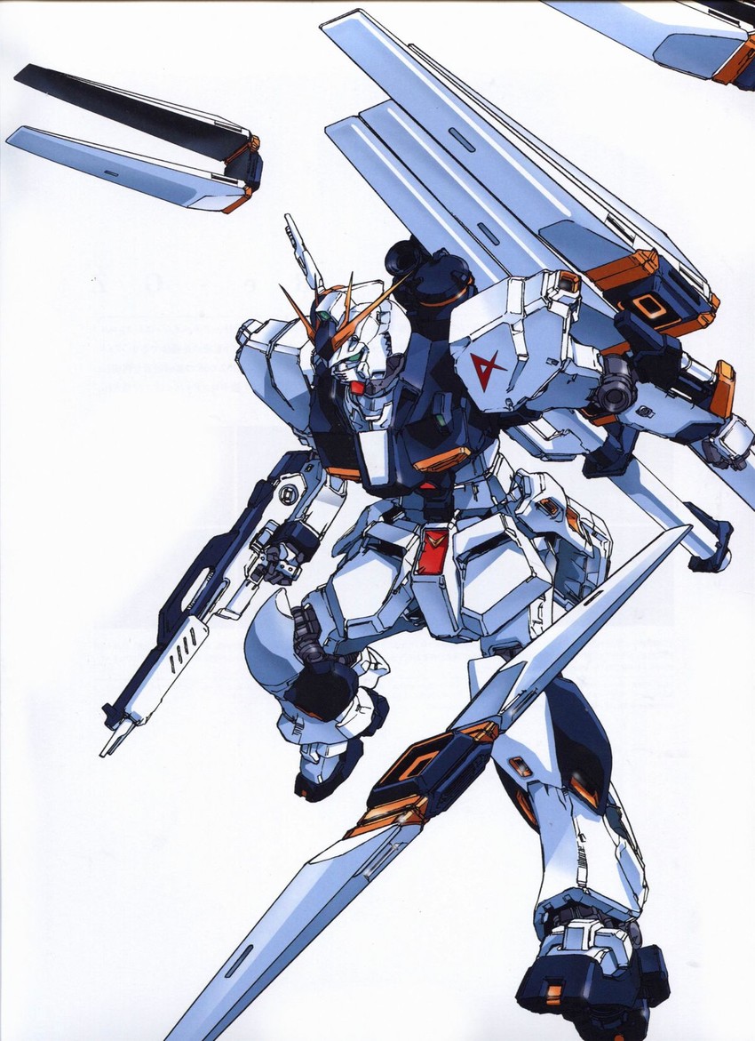nu gundam (gundam and 1 more) drawn by izubuchi_yutaka