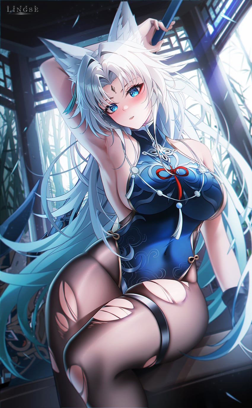 feixiao (honkai and 1 more) drawn by ling_dianxia