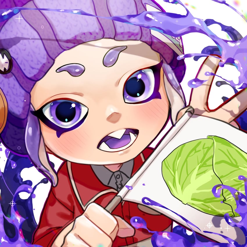 octoling player character and octoling girl (splatoon) drawn by maou_(maou62)