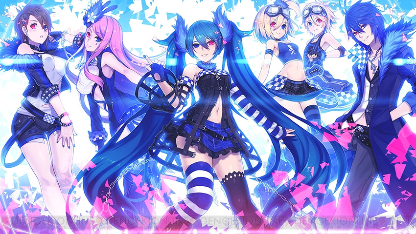 hatsune miku, kagamine rin, kagamine len, megurine luka, kaito, and 1 more (vocaloid and 2 more) drawn by 4hands