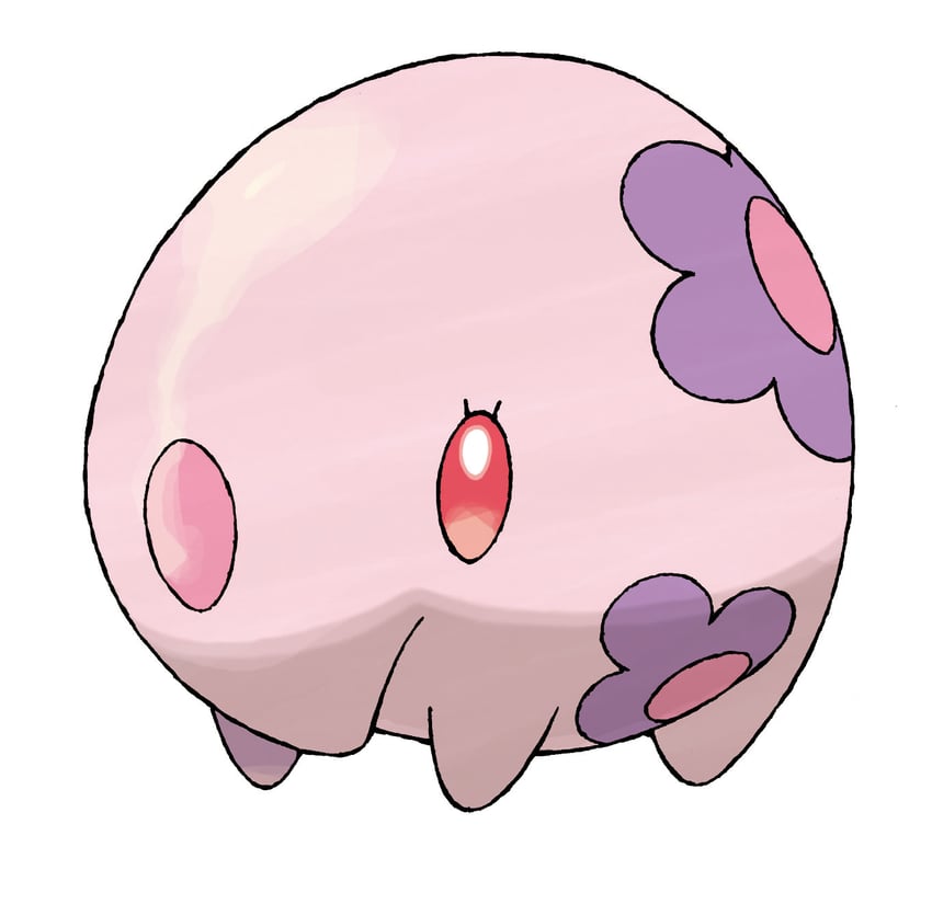 munna (pokemon and 1 more) drawn by sugimori_ken