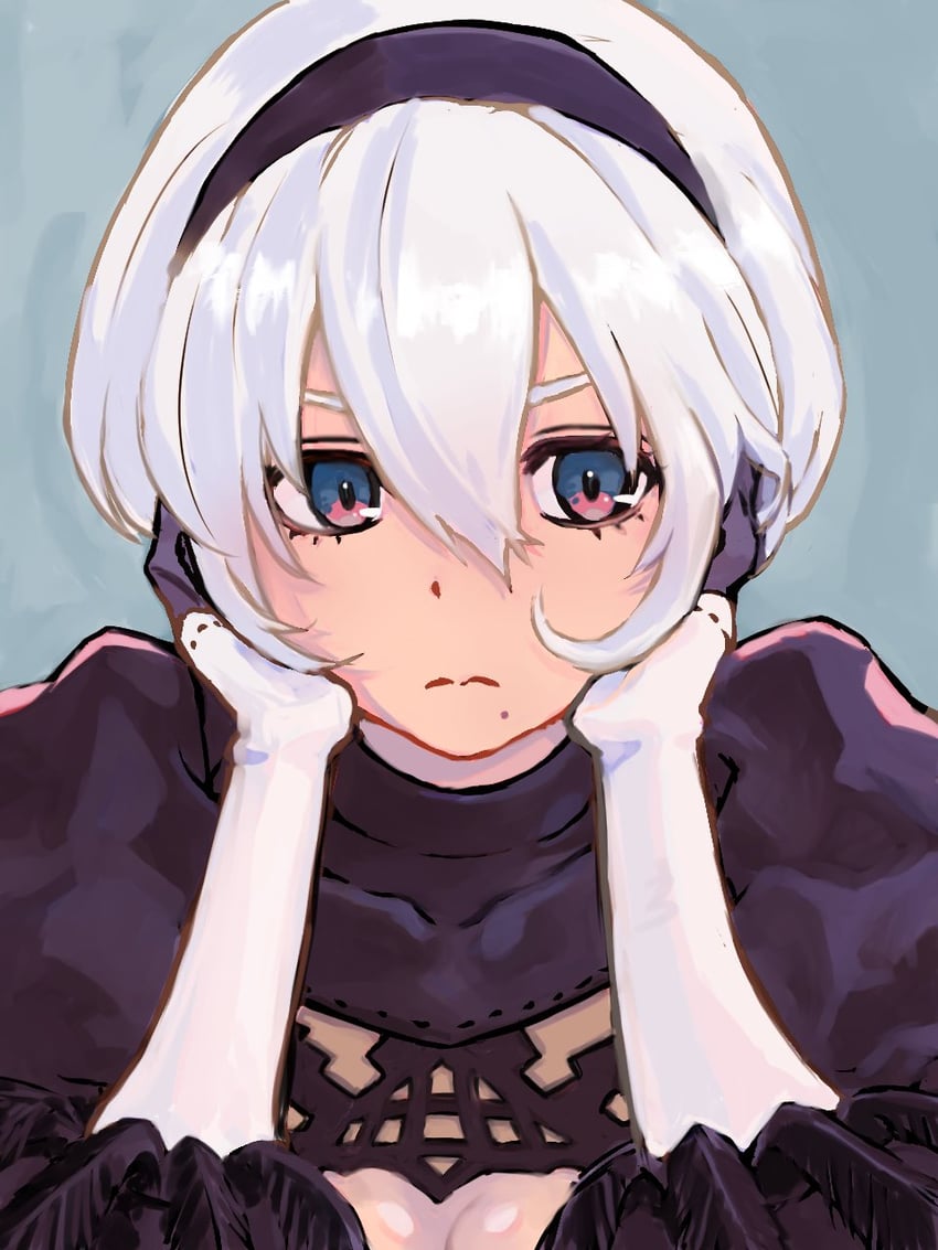 2b (nier and 1 more) drawn by nutori_manga