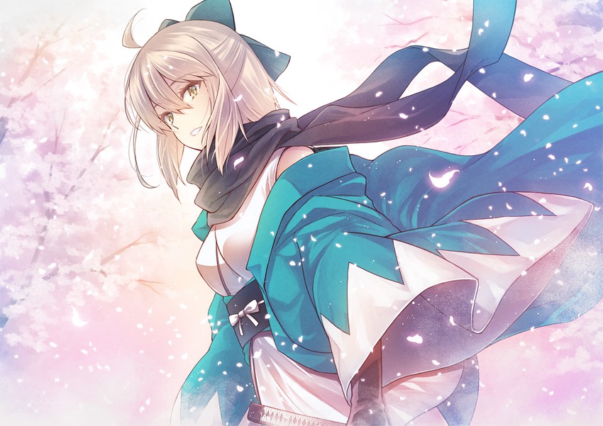 okita souji (fate and 1 more) drawn by furai
