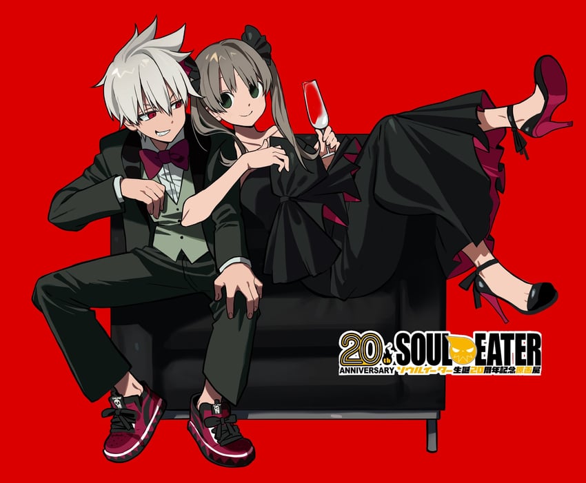 maka albarn and soul evans (soul eater) drawn by betti_(xx_betti)