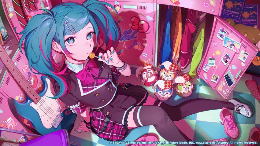 hatsune miku, tenma saki, hoshino ichika, mochizuki honami, hinomori shiho, and 2 more (vocaloid and 1 more) drawn by kotatiyu