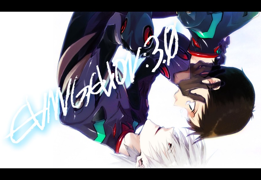 ikari shinji and nagisa kaworu (neon genesis evangelion and 2 more) drawn by hosaka_dx