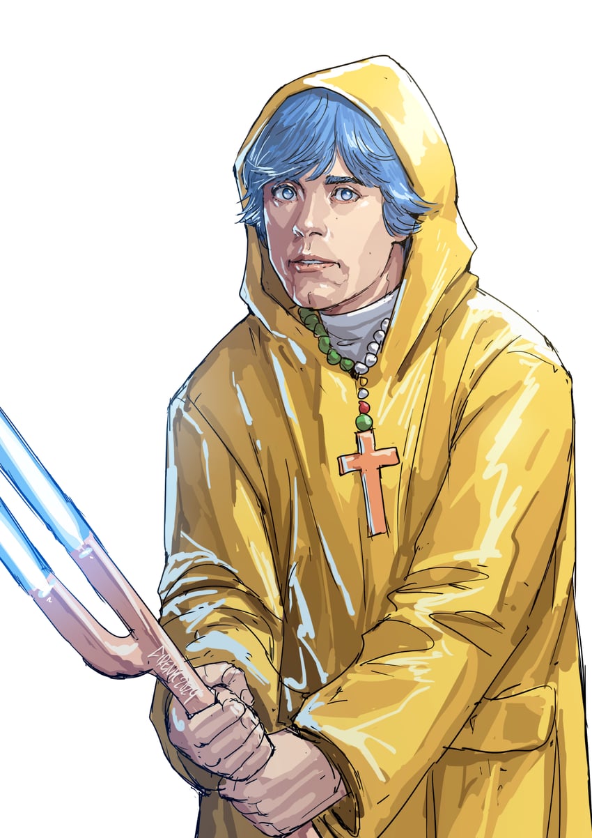 luce, luke skywalker, and mark hamill (star wars and 1 more) drawn by cirenk