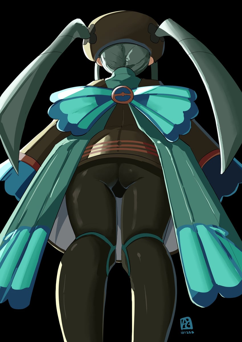 hatsune miku and bug miku (pokemon and 2 more) drawn by automatic_giraffe