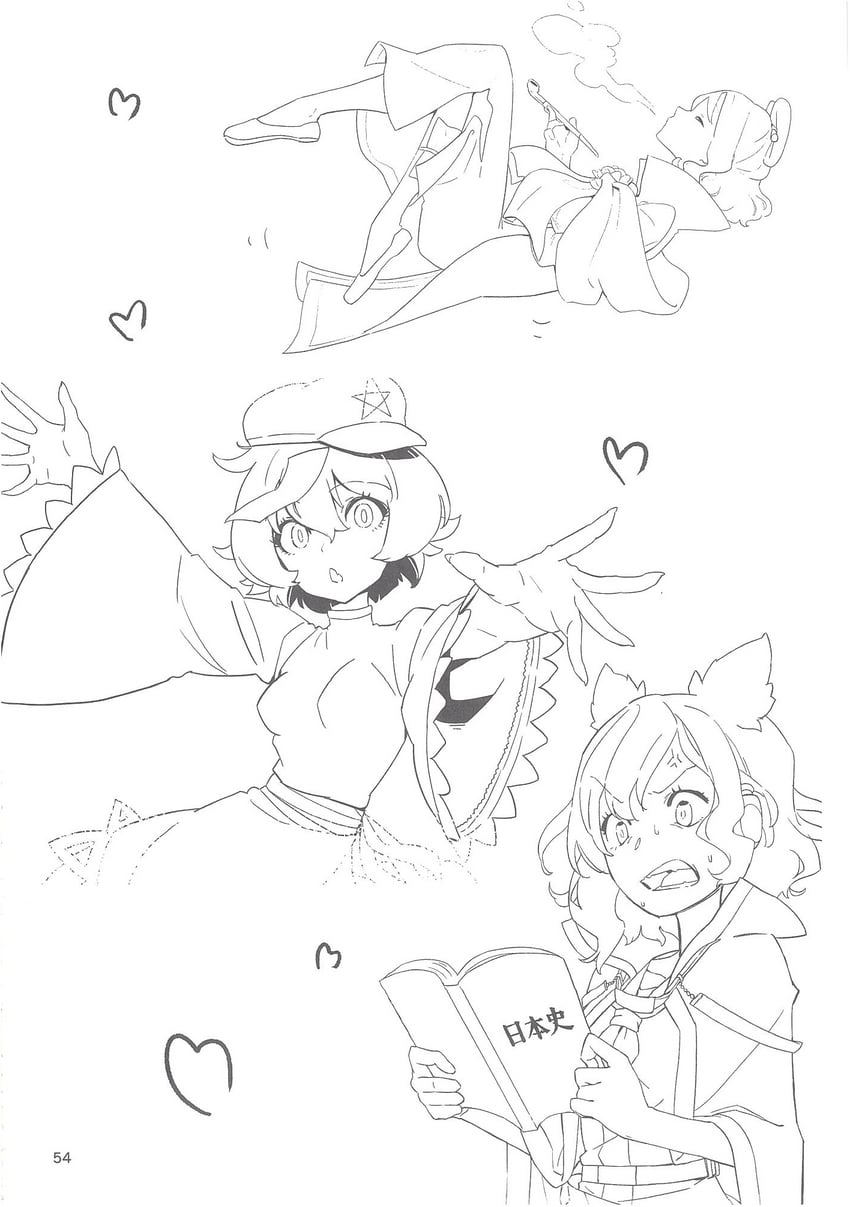 toyosatomimi no miko, kaku seiga, and miyako yoshika (touhou) drawn by kawayabug