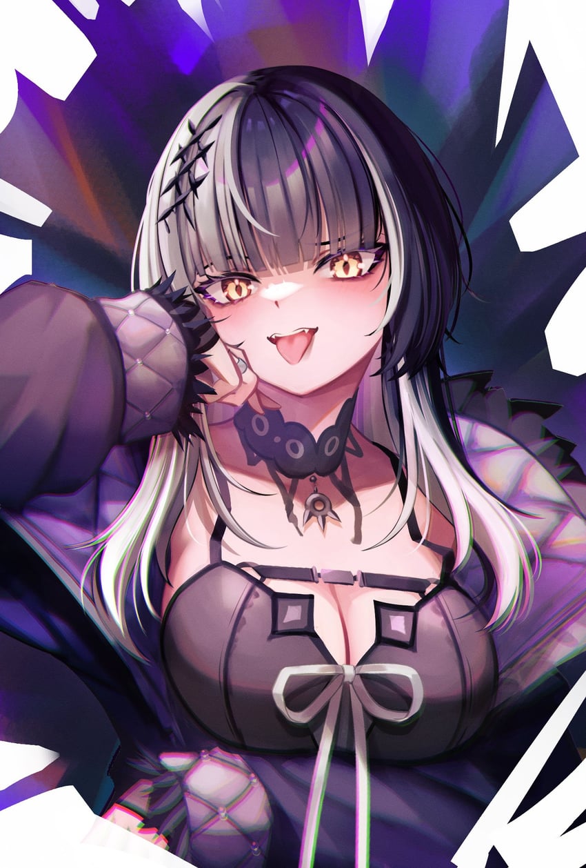 shiori novella (hololive and 1 more) drawn by hoshino_aoi_(la_huynh_hai_than)