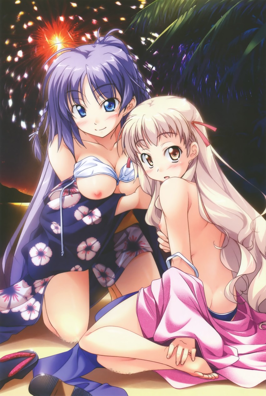 tokura temari and hasumi ichino (te to te try on) drawn by takeya_masami