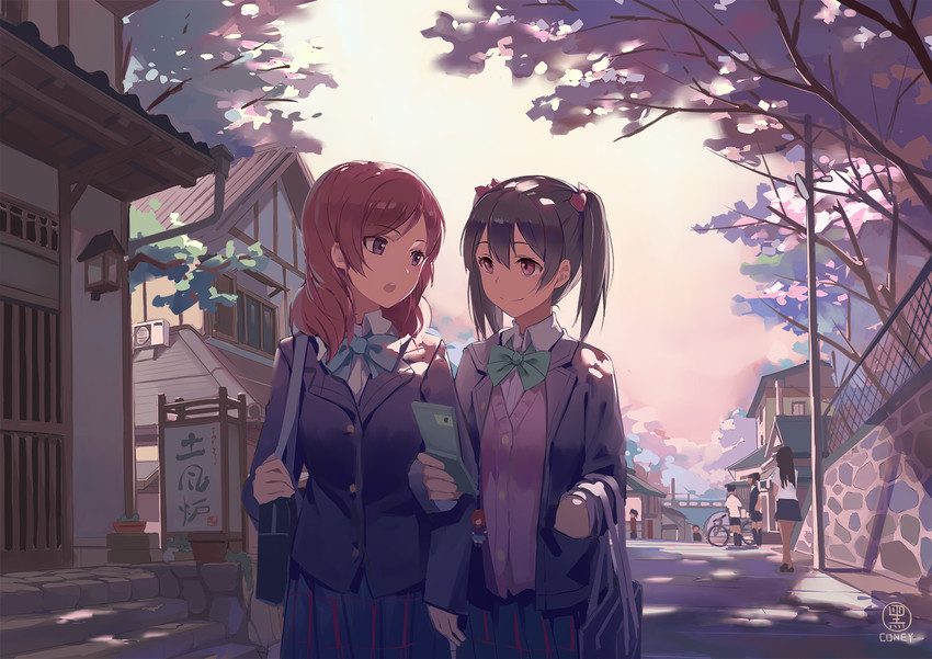 nishikino maki and yazawa nico (love live! and 1 more) drawn by huanxiang_heitu