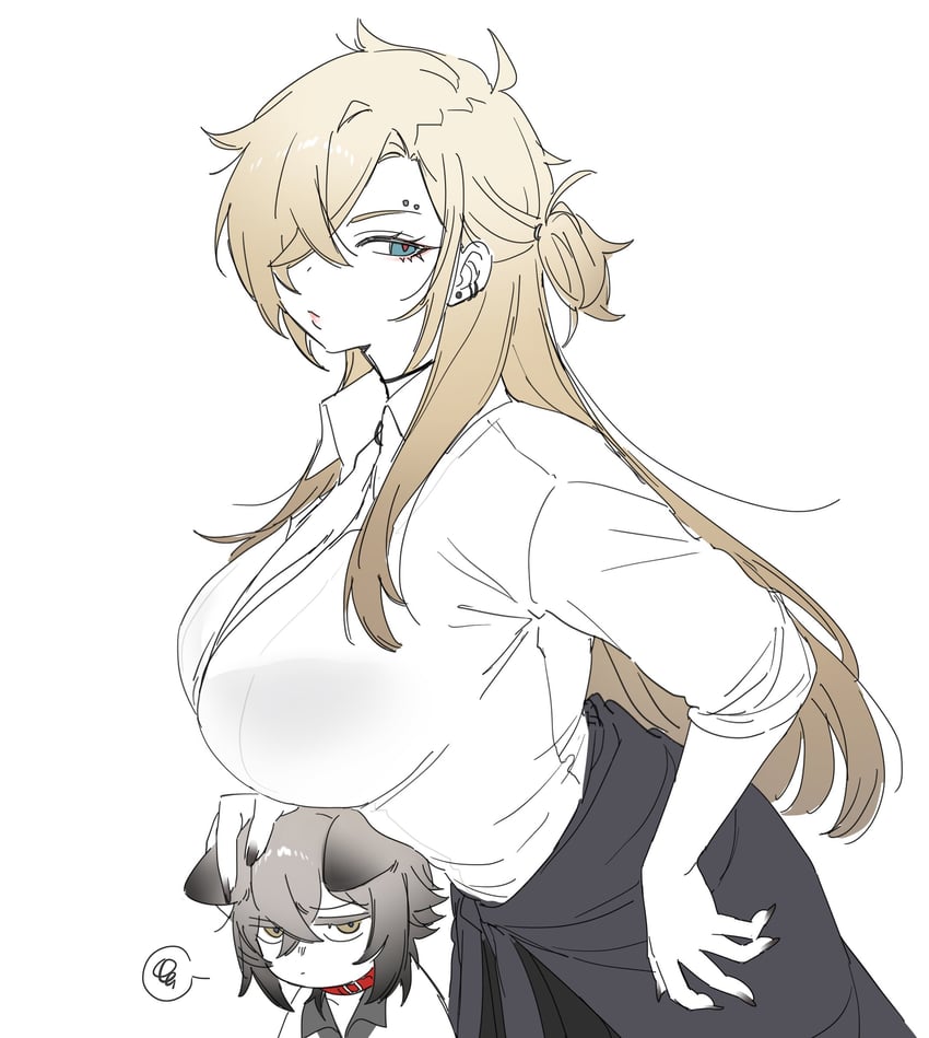 whitney and shoya (original and 1 more) drawn by kai_(drakkai10)