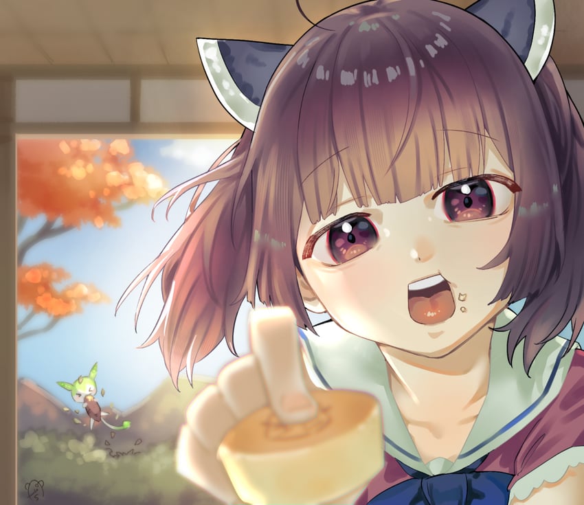 touhoku kiritan and zundamon (voiceroid and 1 more) drawn by asumo_arare