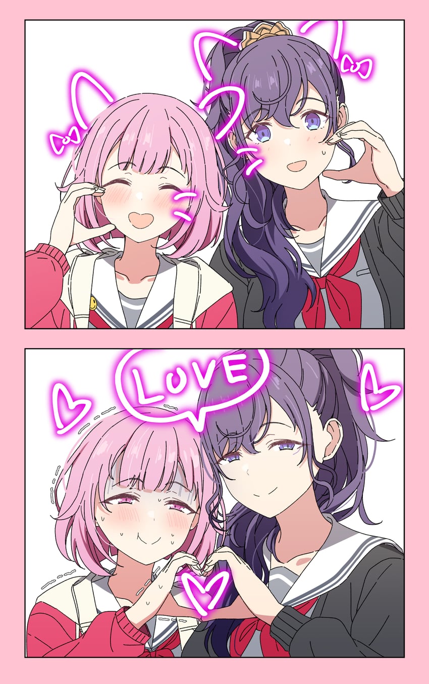 asahina mafuyu and ootori emu (project sekai) drawn by arimon_(dfrgty12)