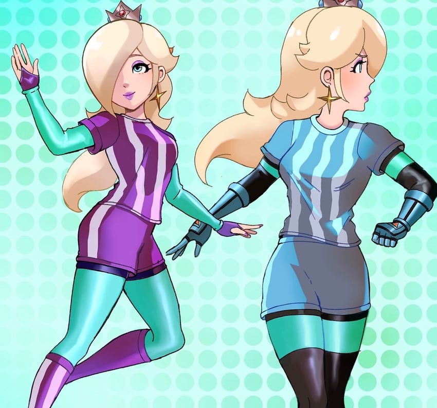 rosalina and striker rosalina (mario and 2 more) drawn by softp3ach