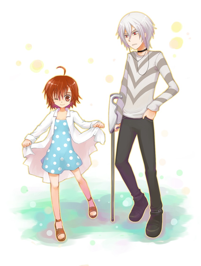 accelerator and last order (toaru majutsu no index) drawn by aerith_(shizu_x_kino)