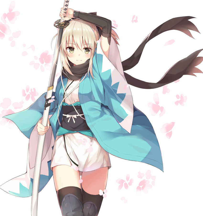 okita souji (fate and 1 more) drawn by huwari_(dnwls3010)