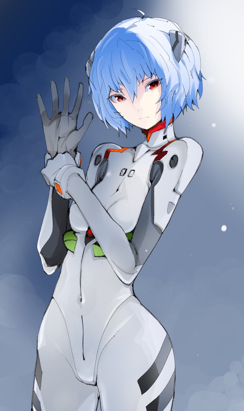 ayanami rei (neon genesis evangelion) drawn by takayama_toshinori