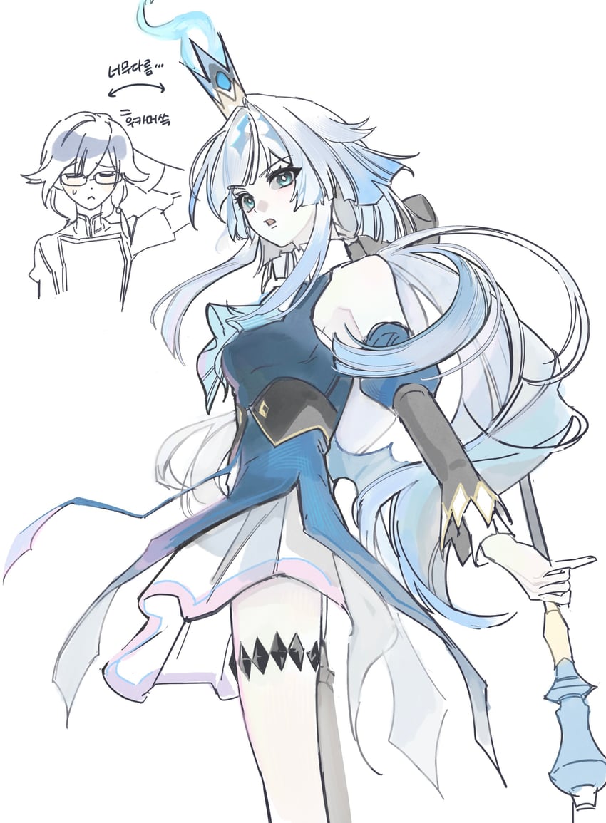 fu hua and cerydra (honkai and 2 more) drawn by pnaxco