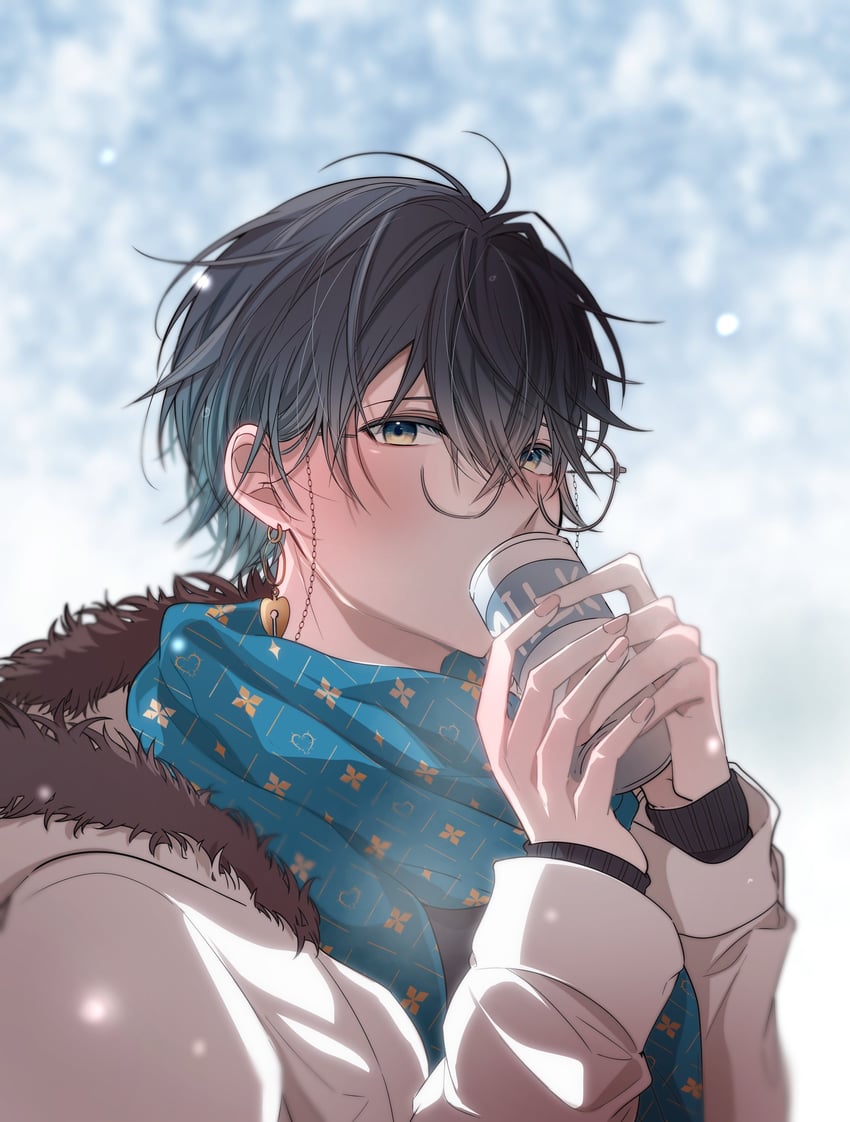 ike eveland (nijisanji and 1 more) drawn by amaya2illust