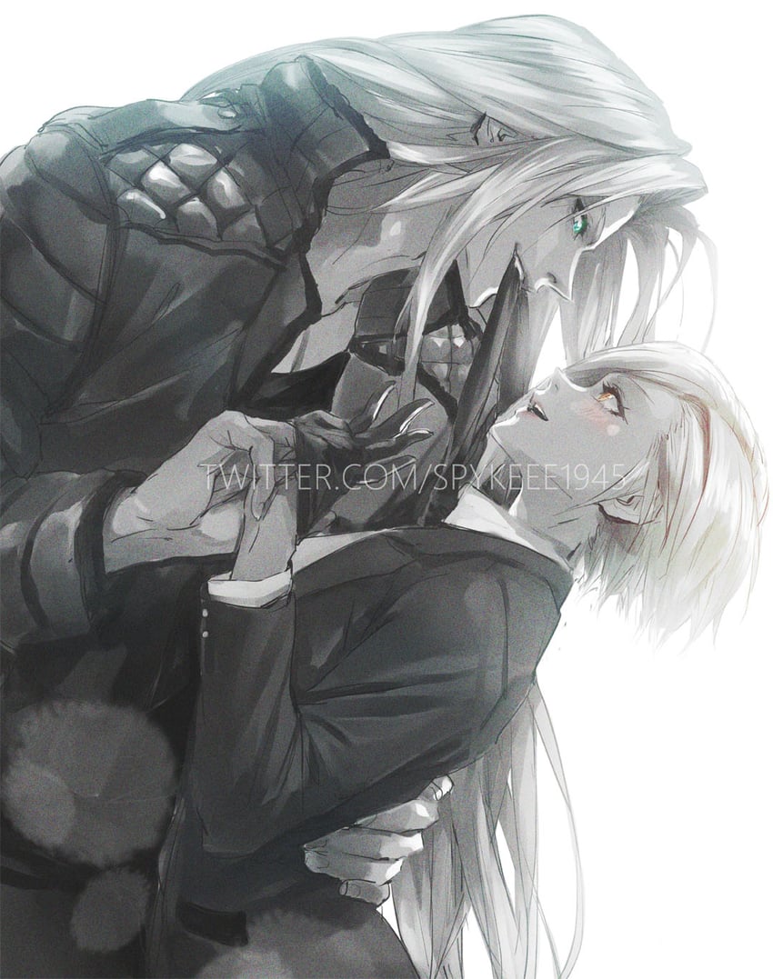 sephiroth and elena (final fantasy and 1 more) drawn by spykeee
