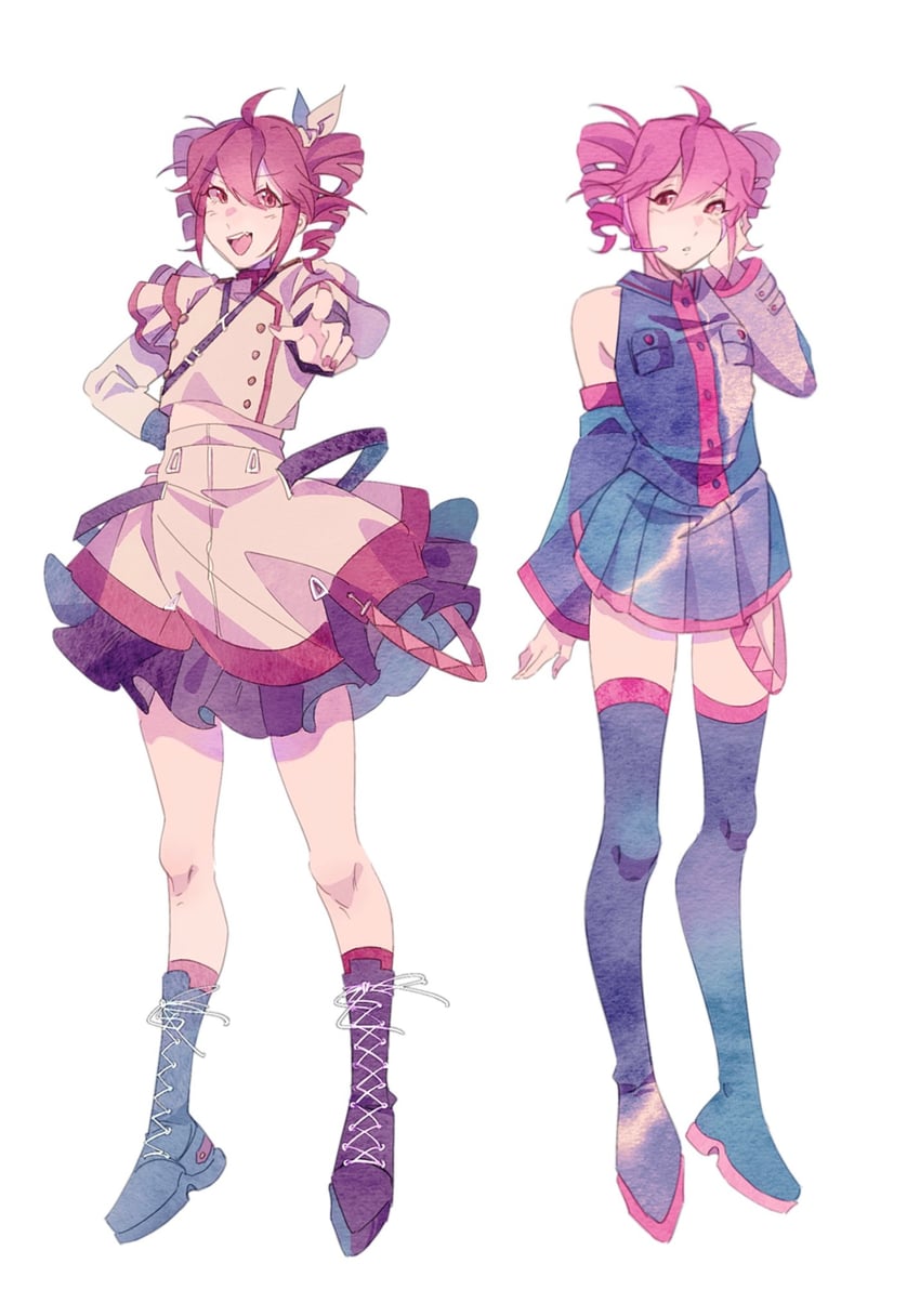 kasane teto (utau and 1 more) drawn by akiham