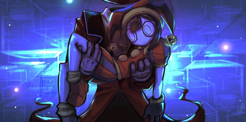 pomni and caine (the amazing digital circus) drawn by mour-png