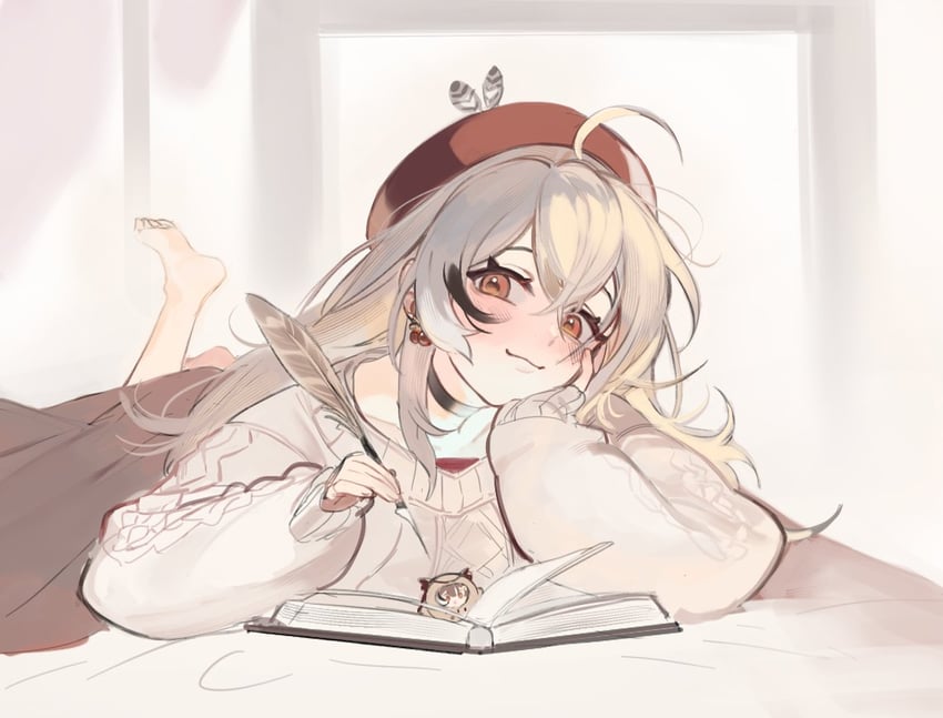 nanashi mumei (hololive and 1 more) drawn by eus_ing