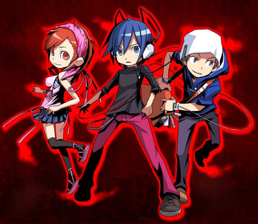 tanigawa yuzu, protagonist, and kihara atsurou (sekaiju no meikyuu and 2 more) drawn by c_(neta)