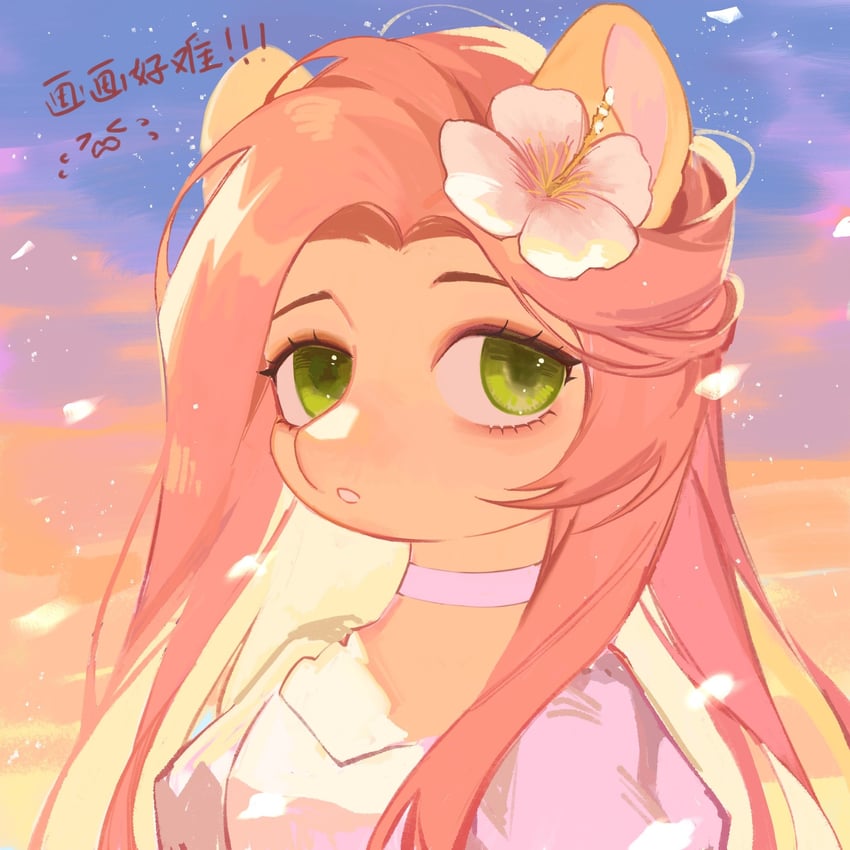 fluttershy (my little pony and 1 more) drawn by xieyanbbb