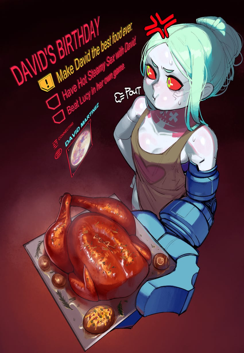 rebecca and krekkball (cyberpunk and 1 more) drawn by krekkov