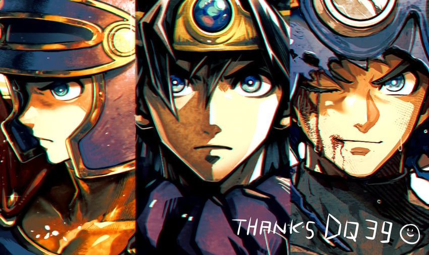 roto, prince of lorasia, and hero (dragon quest and 3 more) drawn by sanpo_kbg