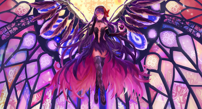 akemi homura and akuma homura (mahou shoujo madoka magica and 1 more) drawn by dillsien