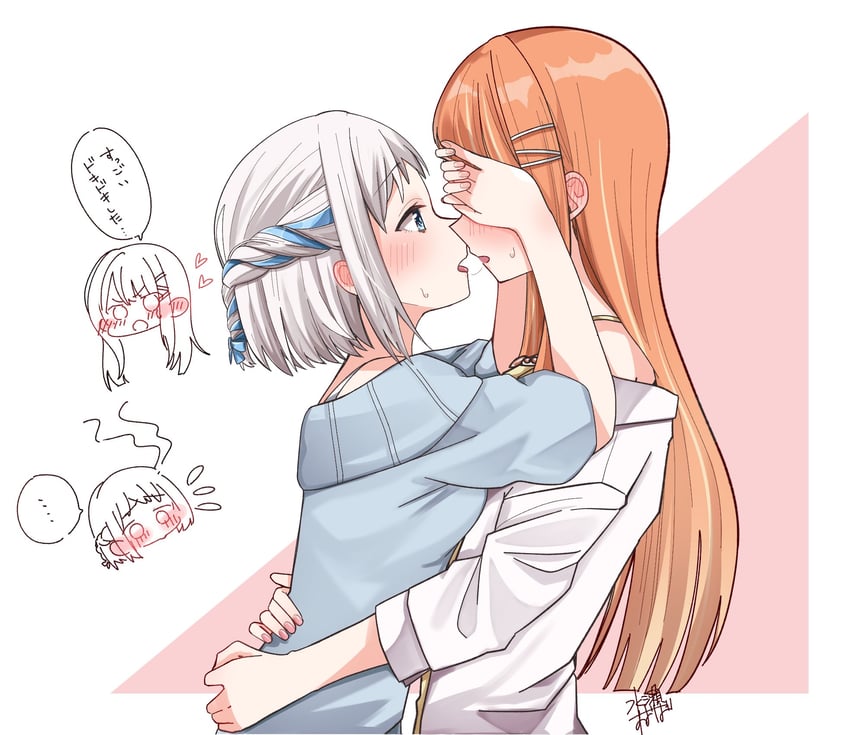 katsuragi lilja and shiun sumika (idolmaster and 1 more) drawn by h77kobato