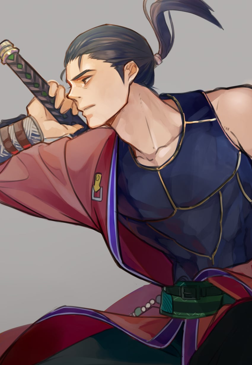 auron (final fantasy and 1 more) drawn by nini_tw99