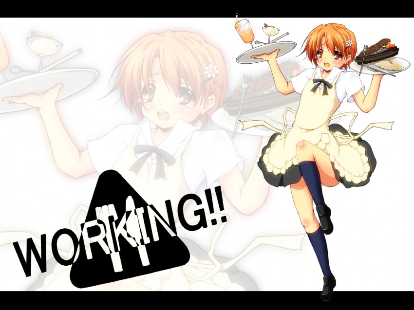 inami mahiru (working!!) drawn by haruyonoto