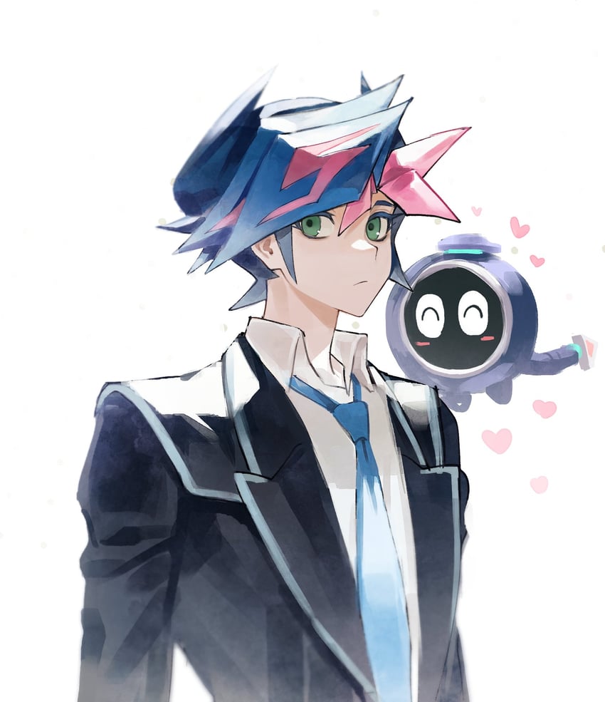 fujiki yusaku and linkuriboh (yu-gi-oh! and 1 more) drawn by o_o_oim