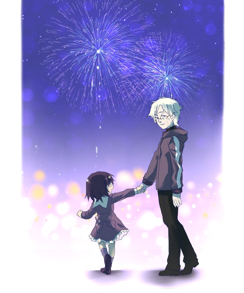 matou sakura and matou kariya (fate and 1 more) drawn by scr.e
