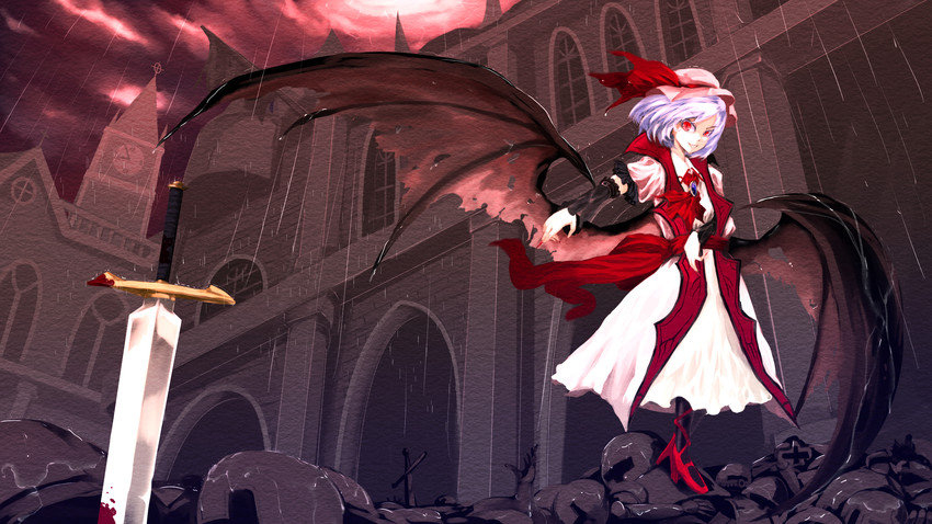 remilia scarlet (touhou and 1 more) drawn by amatou3