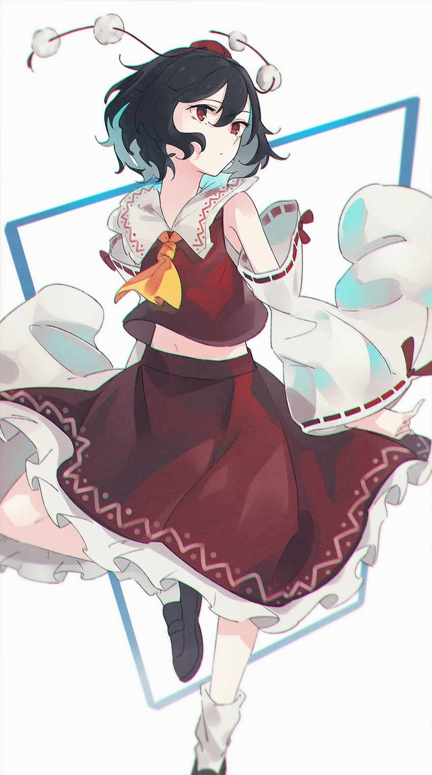 hakurei reimu and shameimaru aya (touhou) drawn by o_(crazyoton46)