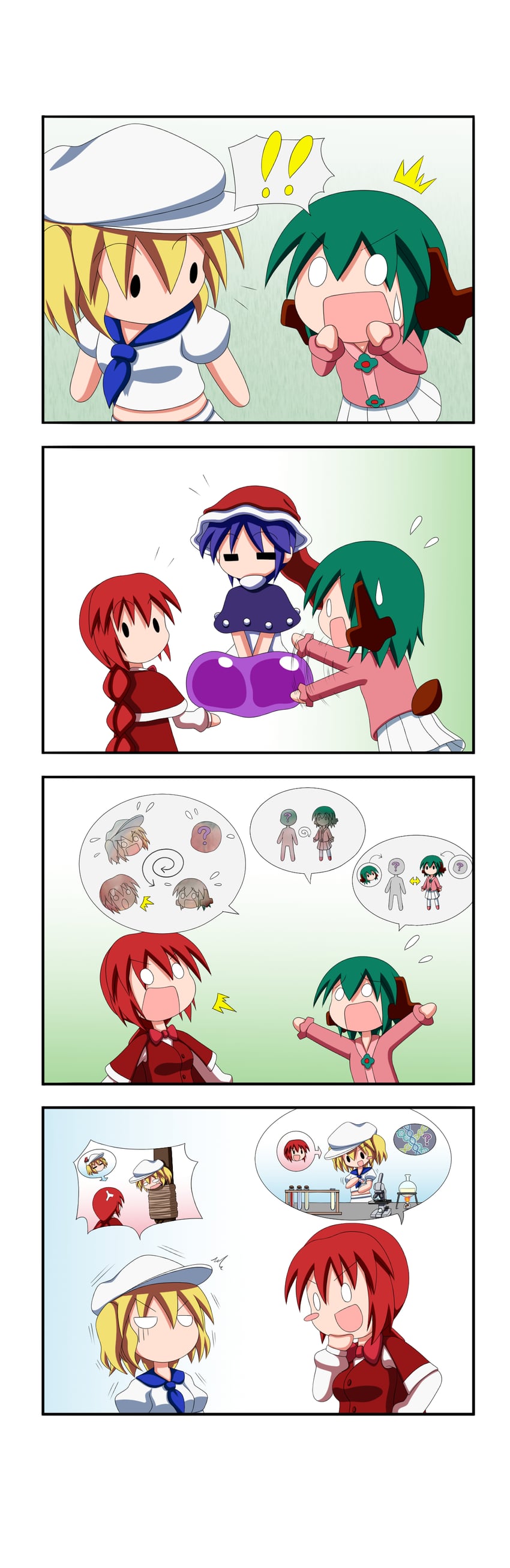 kasodani kyouko, doremy sweet, okazaki yumemi, and kitashirakawa chiyuri (touhou) drawn by rakugaki-biyori