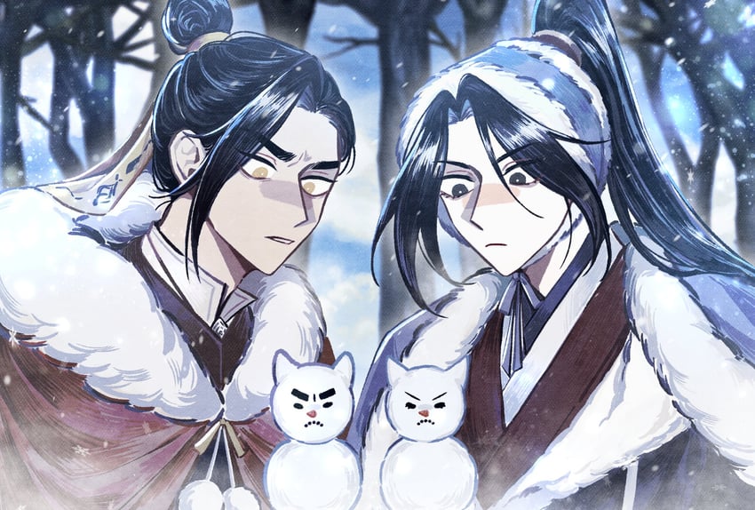 mu qing and feng xin (tianguan cifu) drawn by flclrnldudnj