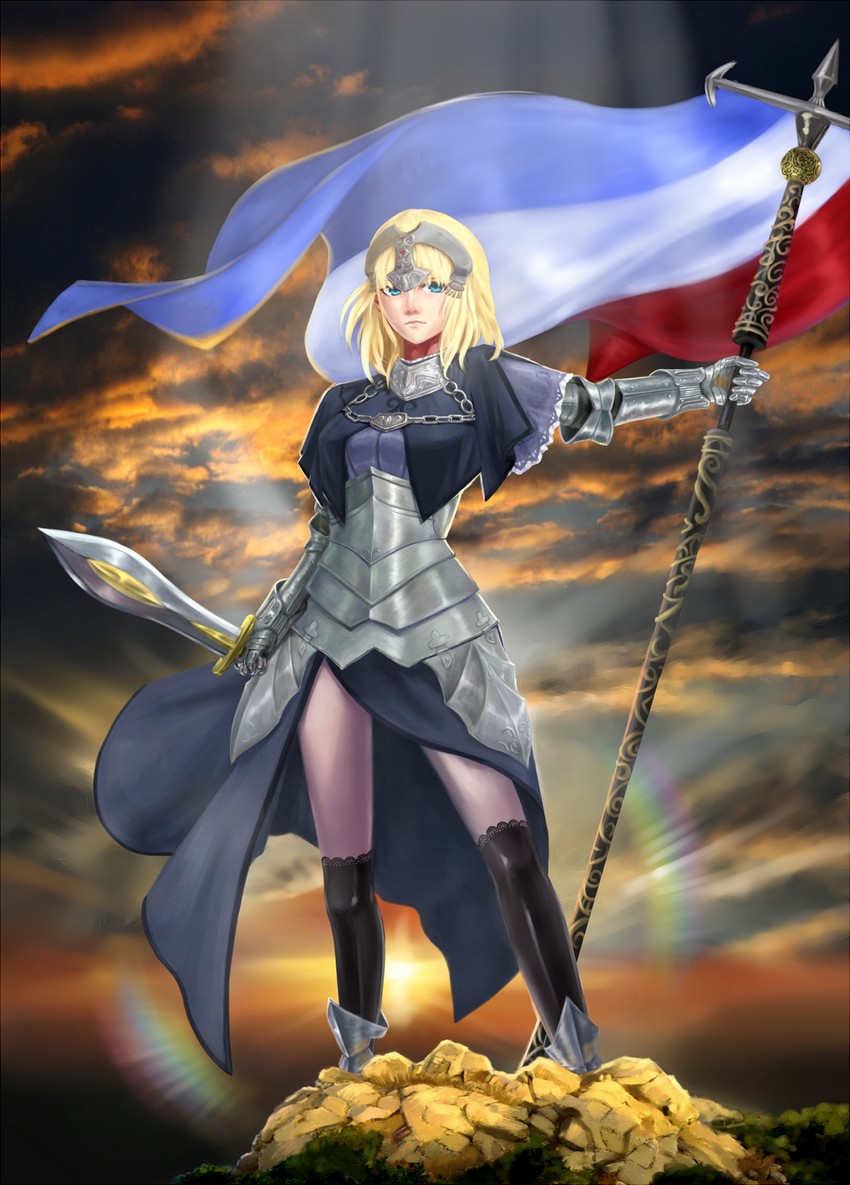 jeanne d'arc (fate and 2 more) drawn by lxz198908