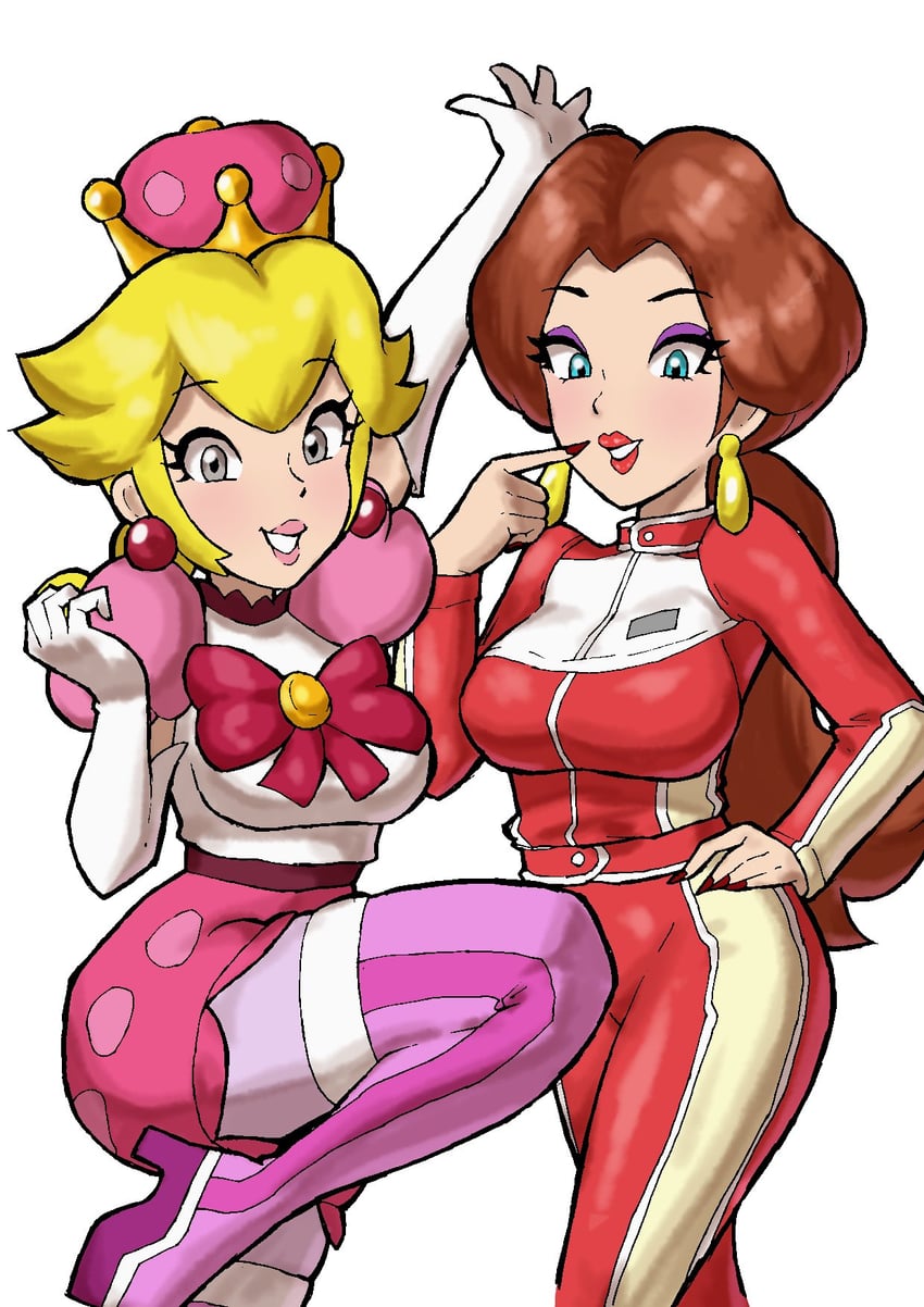 pauline, peachette, and biker pauline (mario and 2 more) drawn by toggy_keiichi