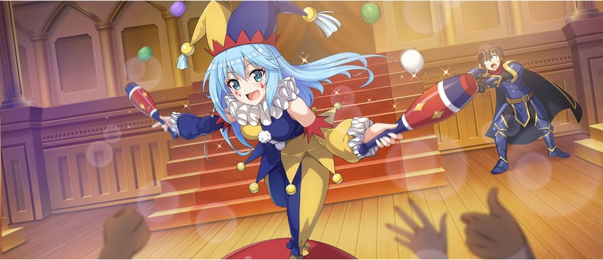 aqua, satou kazuma, and mitsurugi kyouya (kono subarashii sekai ni shukufuku wo! and 1 more)