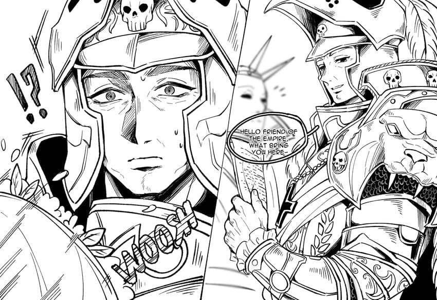 karl franz and balthasar gelt (warhammer fantasy) drawn by ryuukuarts