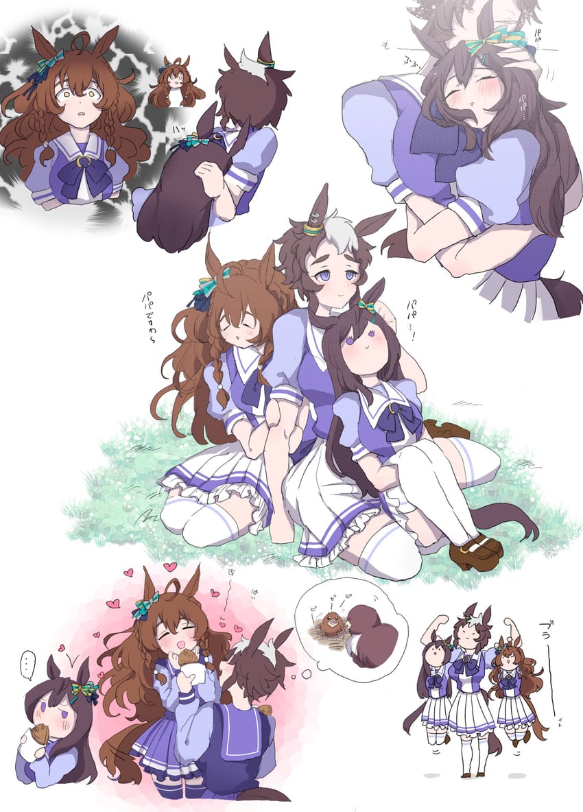 mejiro dober, mejiro bright, and mejiro ryan (umamusume) drawn by suya_(jzup2735)